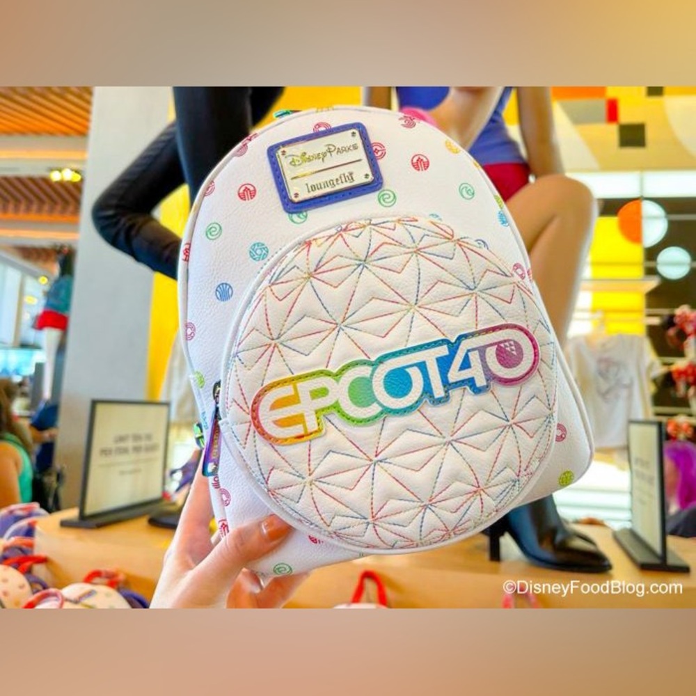Loungefly Disney Parks EPCOT 40 White Backpack